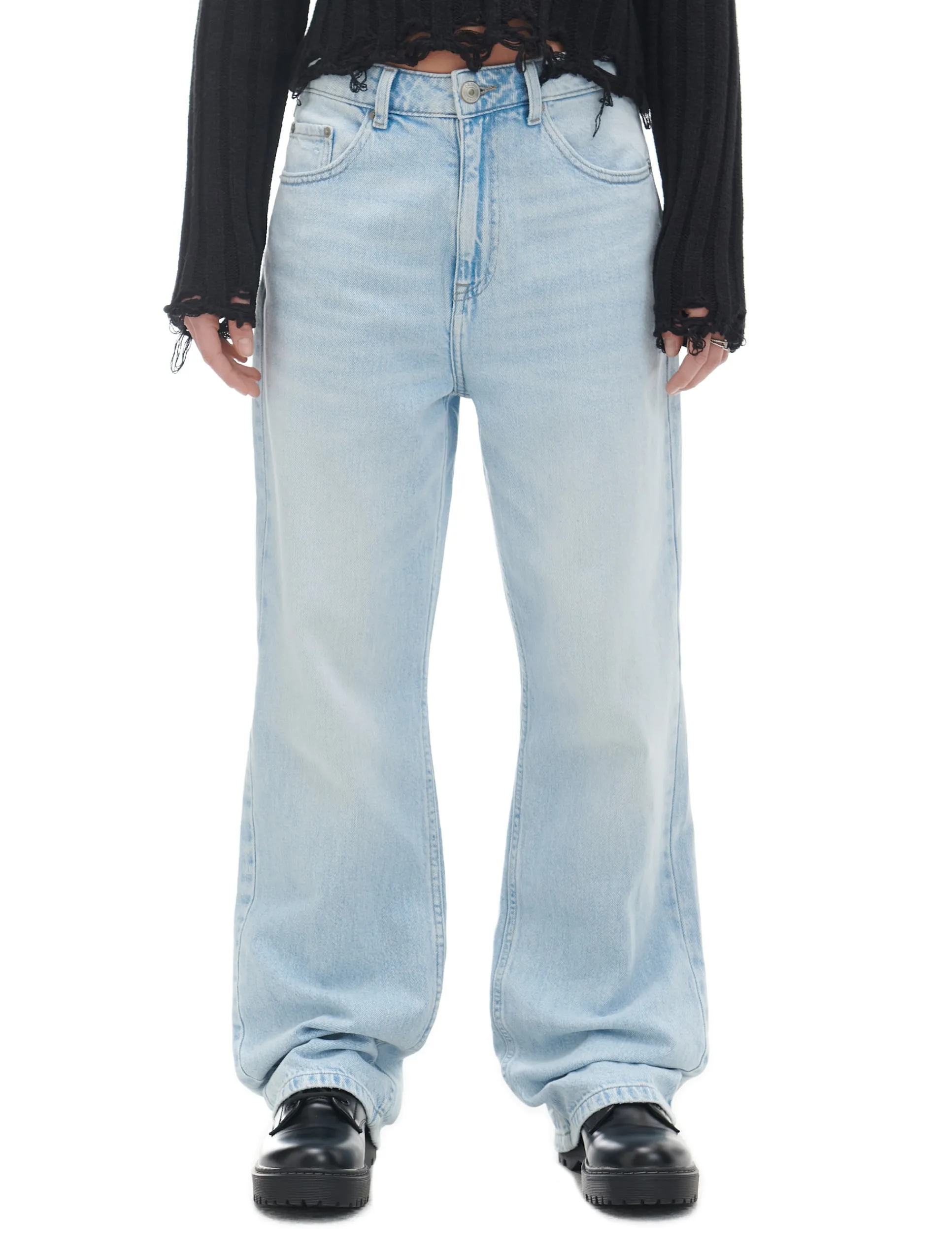 Cropp Jeansy*Jasnoe jeansy wide leg