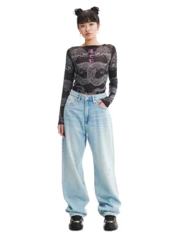 Cropp Jeansy*Jasnoe jeansy wide leg