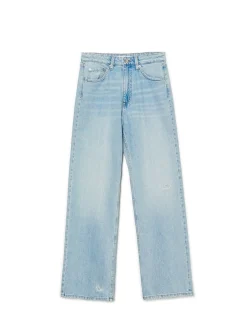 Cropp Jeansy*Jasnoe jeansy wide leg