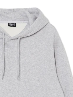 Cropp Bluzy|Sety*Jasnoszara bluza z kapturem