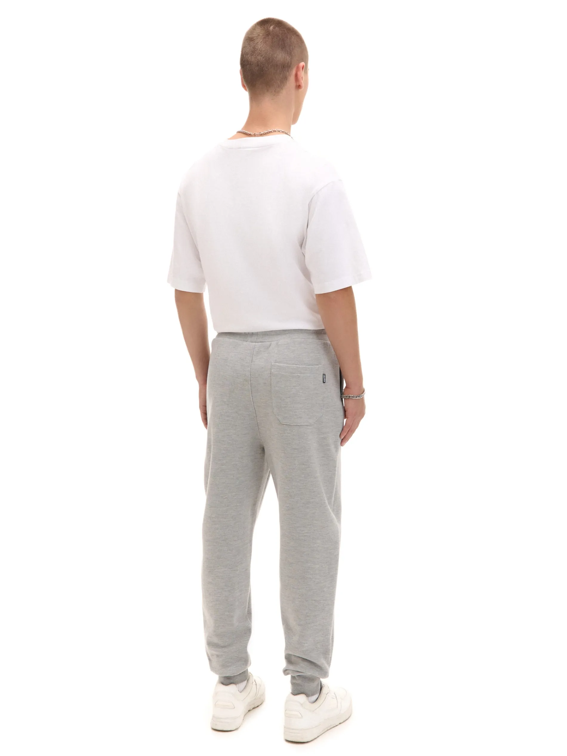 Cropp Spodnie*Jasnoszare dresowe joggery regular