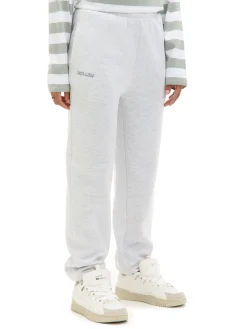 Cropp Spodnie*Jasnoszare dresowe joggery z nadrukiem