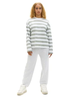 Cropp Spodnie*Jasnoszare dresowe joggery z nadrukiem