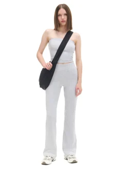 Cropp Spodnie*Jasnoszare dresy typu flare