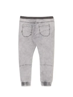 Cropp Jeansy*Jasnoszare jeansowe joggery chino