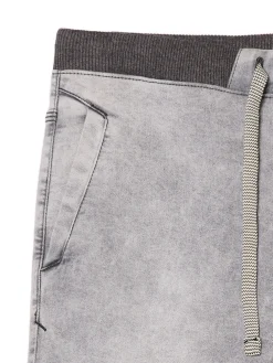 Cropp Jeansy*Jasnoszare jeansowe joggery chino