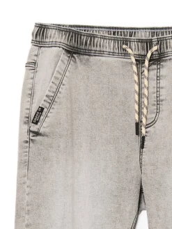 Cropp Jeansy*Jasnoszare jeansowe joggery regular