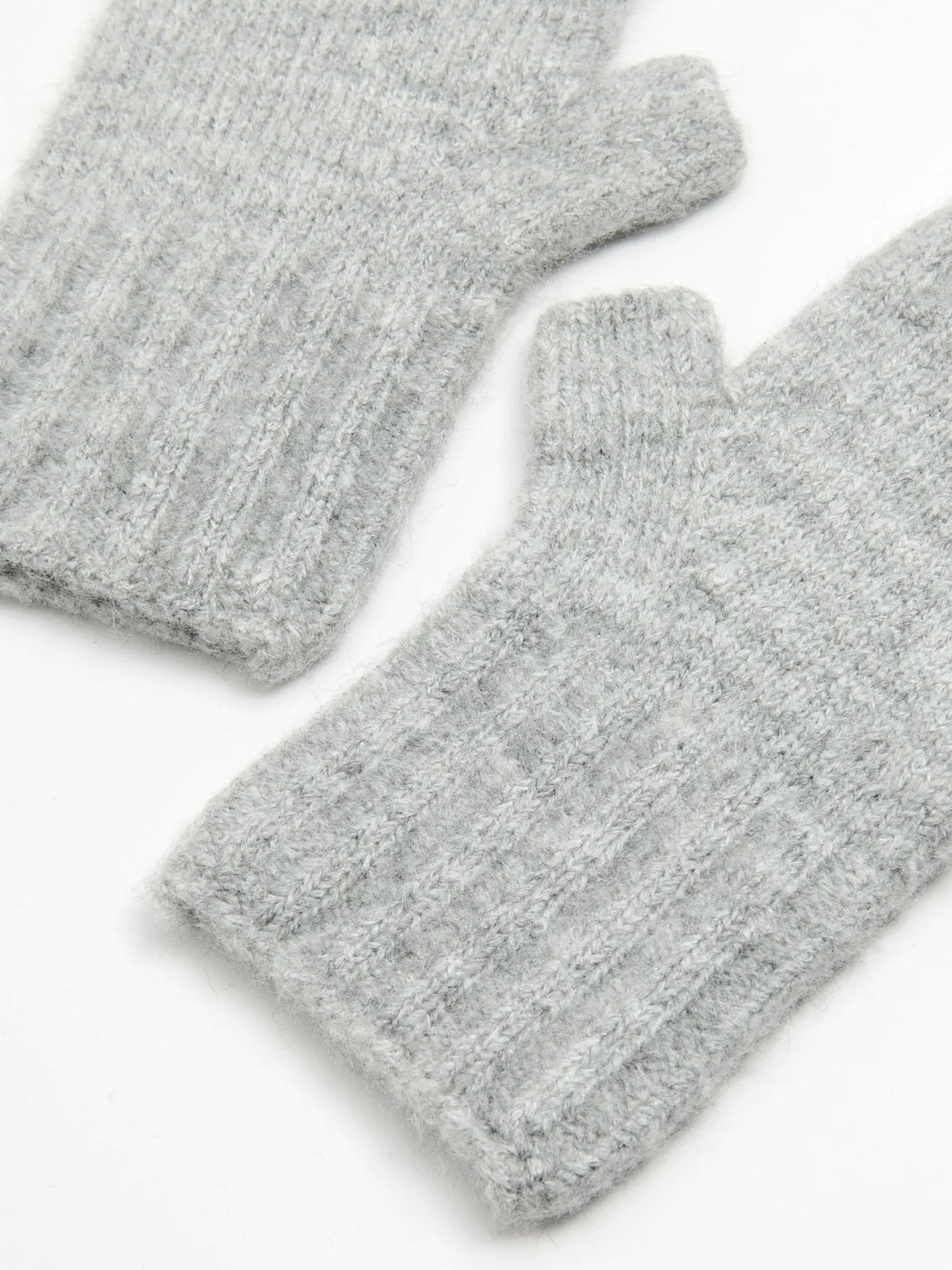 Cropp Rękawiczki*Jasnoszare rękawiczki mitenki