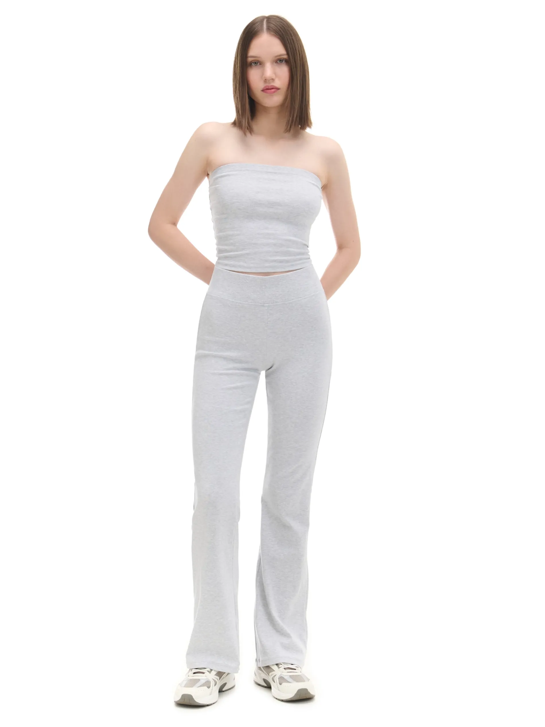 Cropp Koszulki, Topy*Jasnoszary top typu tuba