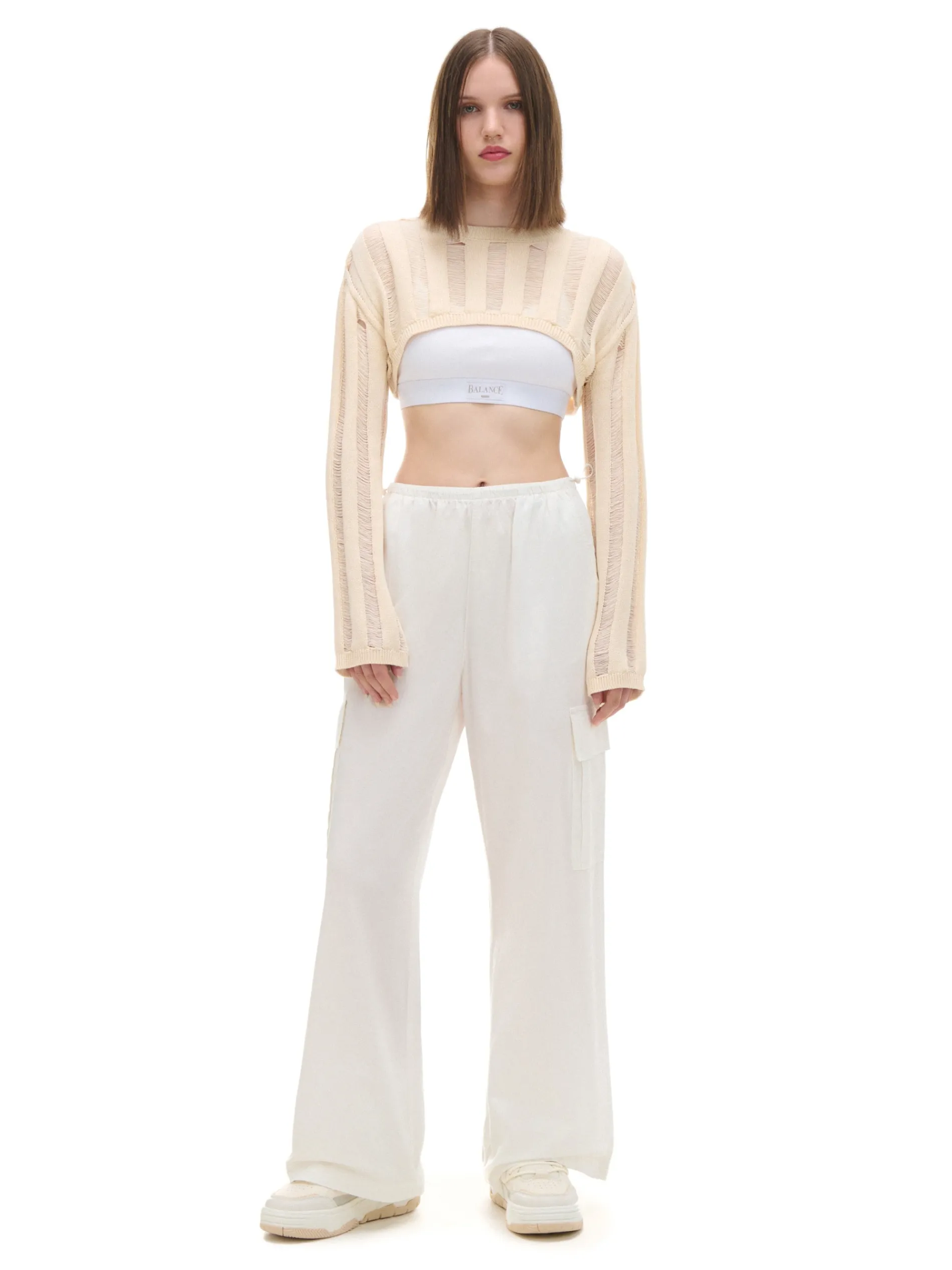 Cropp Swetry*Jasny krótki sweter