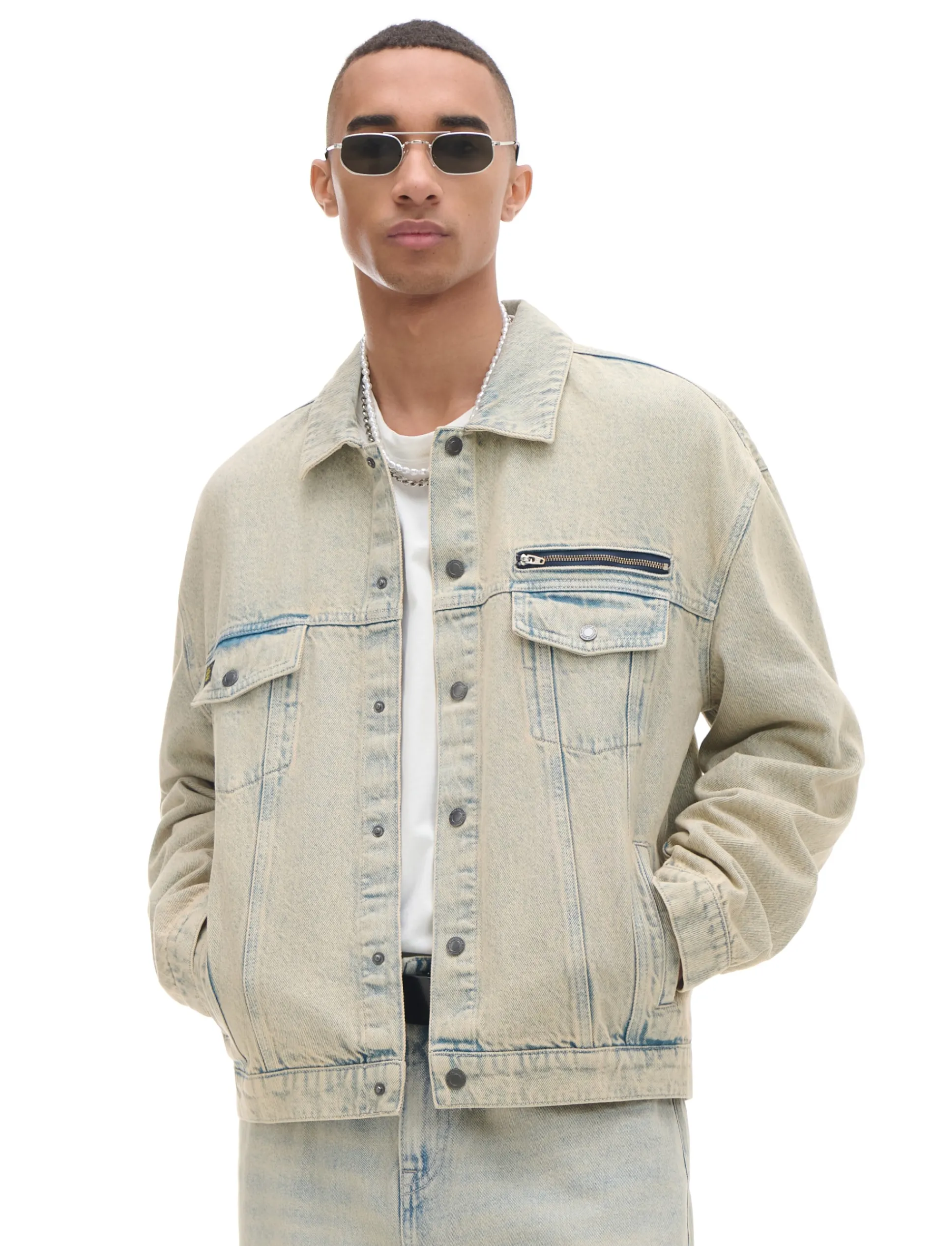 Cropp Denim|Sety*Jeansowa kurtka katanka oversize