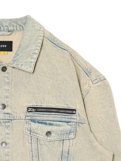 Cropp Denim|Sety*Jeansowa kurtka katanka oversize