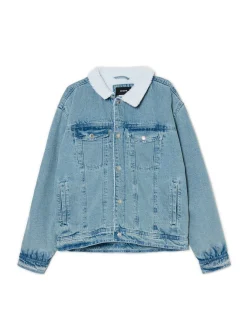 Cropp Kurtki, Płaszcze|Denim*Jeansowa kurtka sherpa