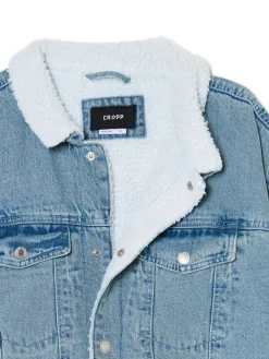 Cropp Kurtki, Płaszcze|Denim*Jeansowa kurtka sherpa