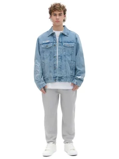 Cropp Kurtki, Płaszcze*Jeansowa kurtka z nadrukami