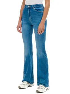 Cropp Jeansy*Jeansowe spodnie slim flare