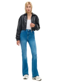 Cropp Jeansy*Jeansowe spodnie slim flare