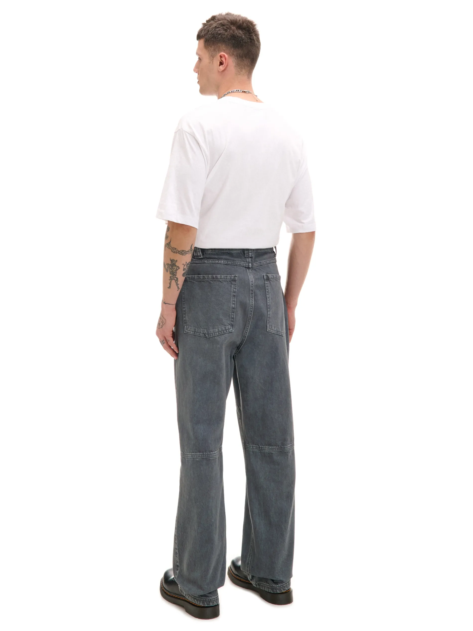 Cropp Baggy|Spodnie*Jeansy baggy z dekoracyjnymi przeszyciami