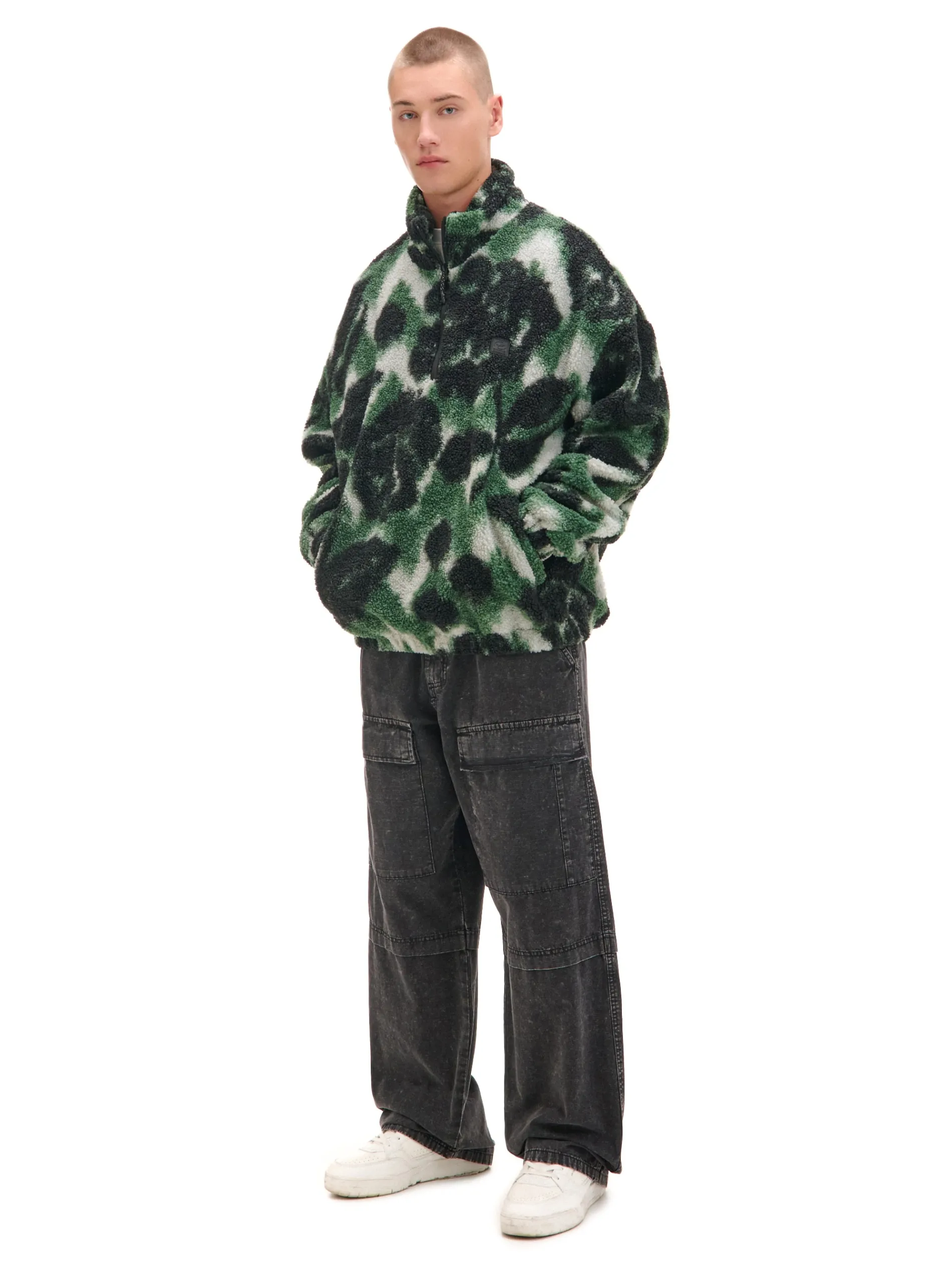 Cropp Baggy|Spodnie*Jeansy baggy z efektem znoszenia