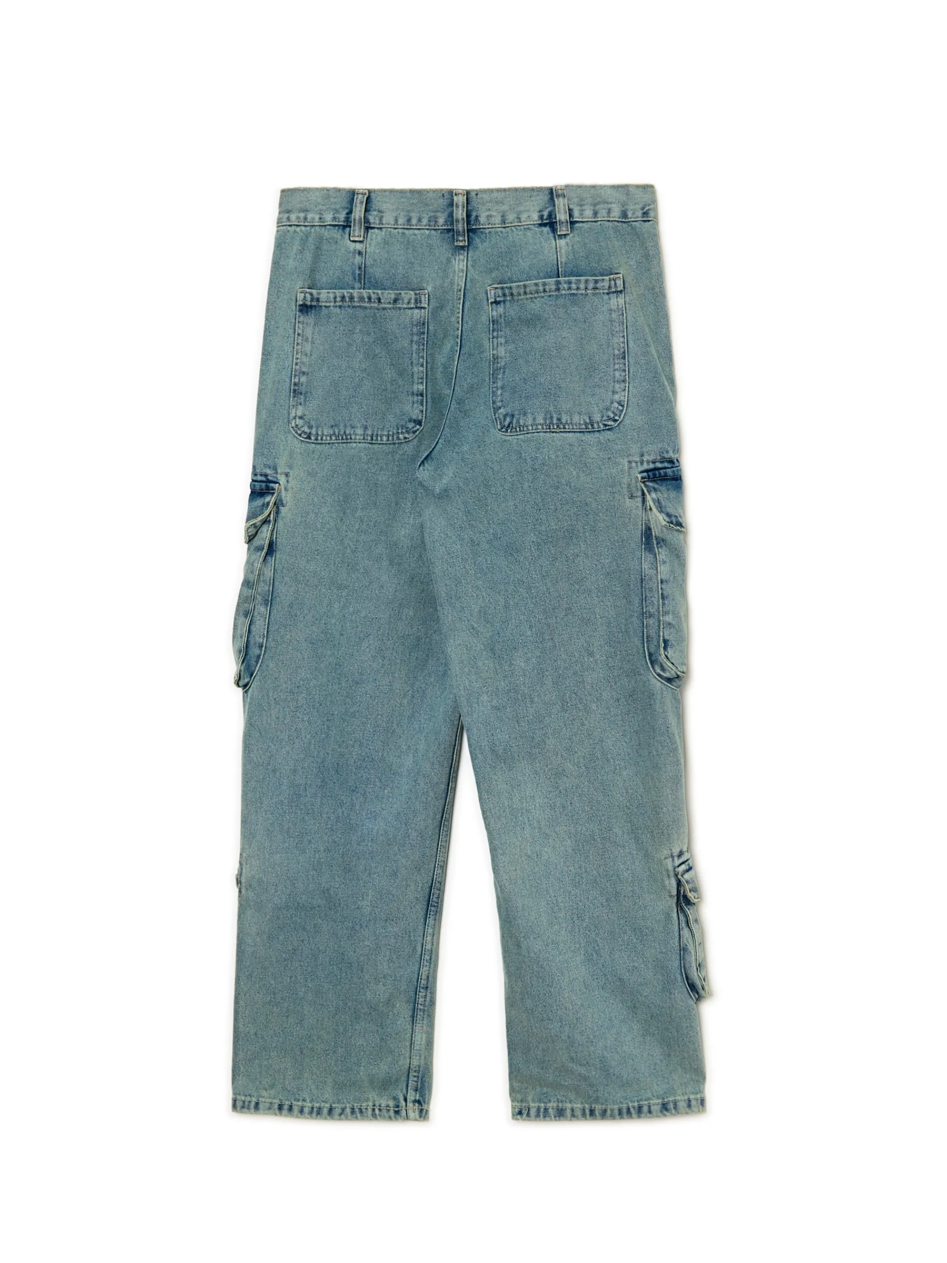 Cropp Jeansy|Baggy*Jeansy baggy z kieszeniami cargo