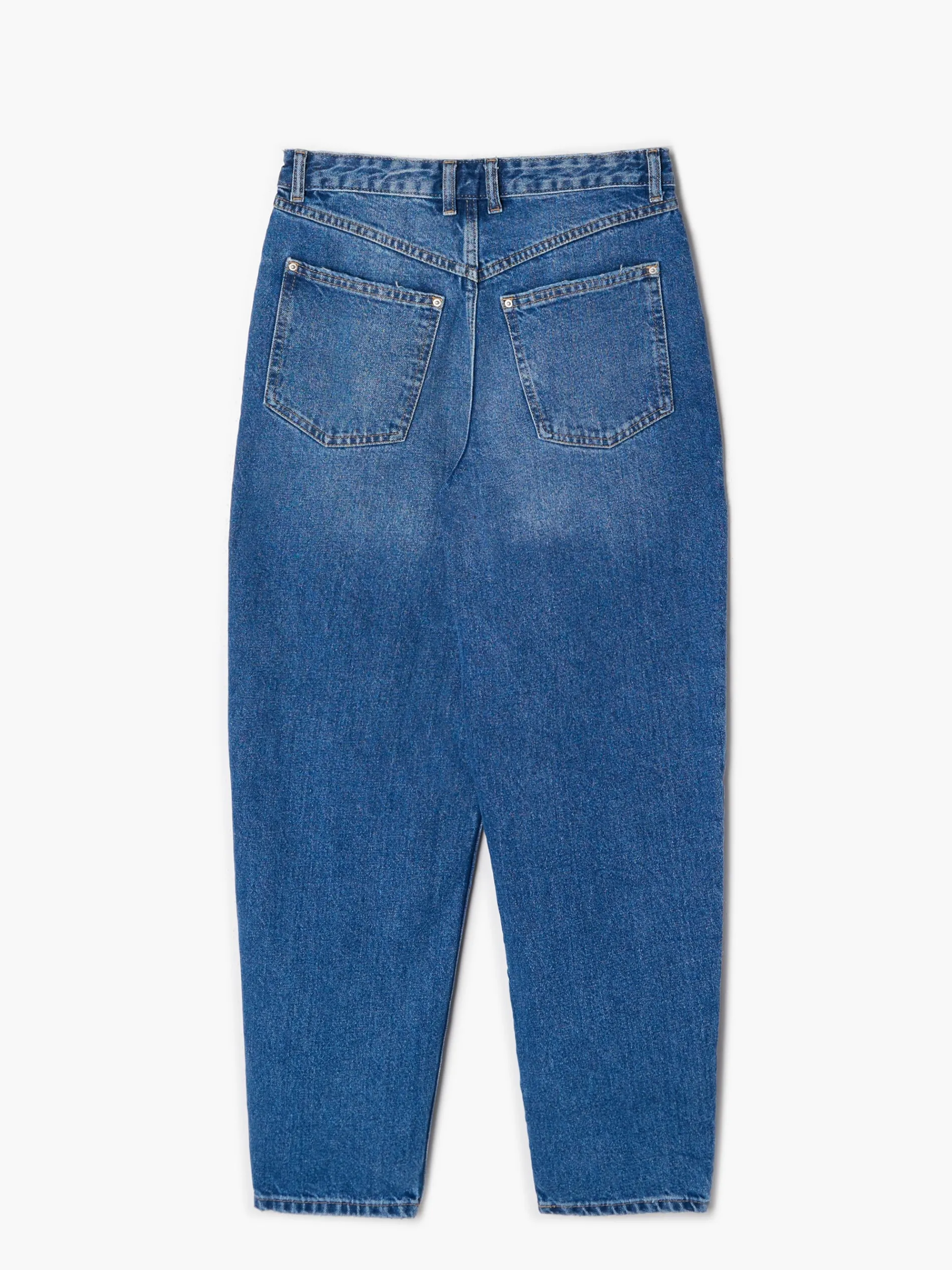 Cropp Jeansy*Jeansy barrel z przetarciami