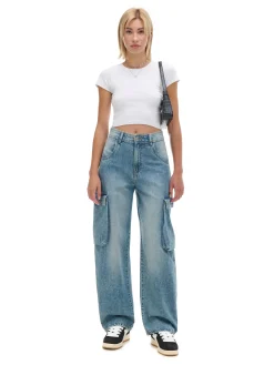 Cropp Jeansy*Jeansy skater z efektem sprania