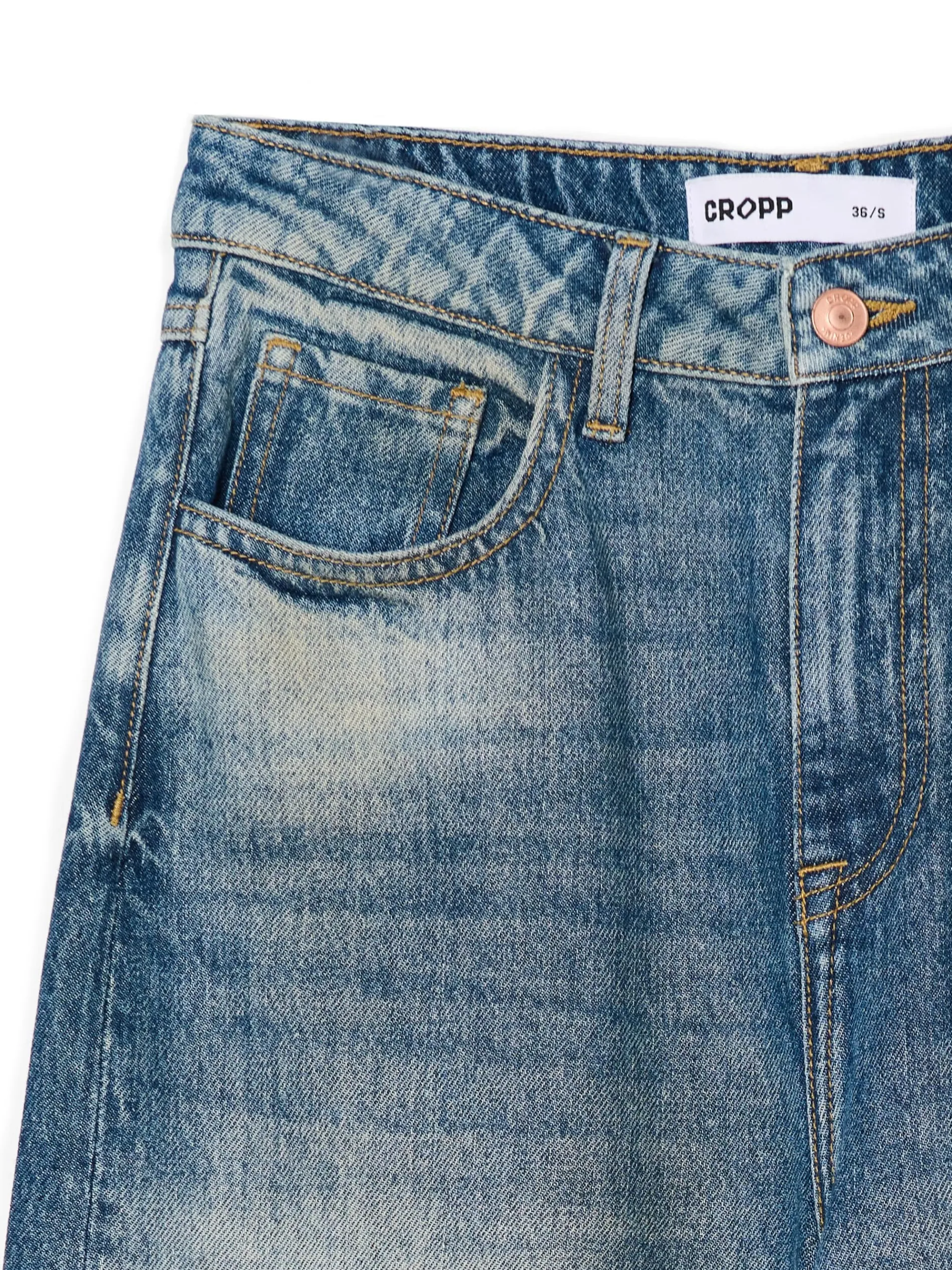 Cropp Jeansy*Jeansy wide leg typu barrel