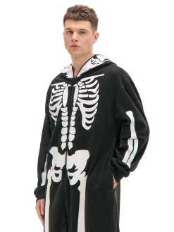 Cropp Snuddie, Onesie|Cozy*Jednoczęściowa piżama onesie z kościotrupem