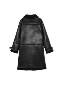 Cropp Kurtki, Płaszcze|Kożuszki, Futerka*Jednorzędowy płaszcz ze sztucznej skóry