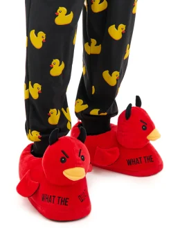 Cropp Cozy|Cozy*Kapcie diabelne kaczki