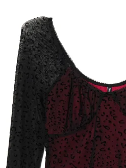 Cropp Koszulki, Topy*Koronkowa bluzka z dekoracyjnym wykończeniem