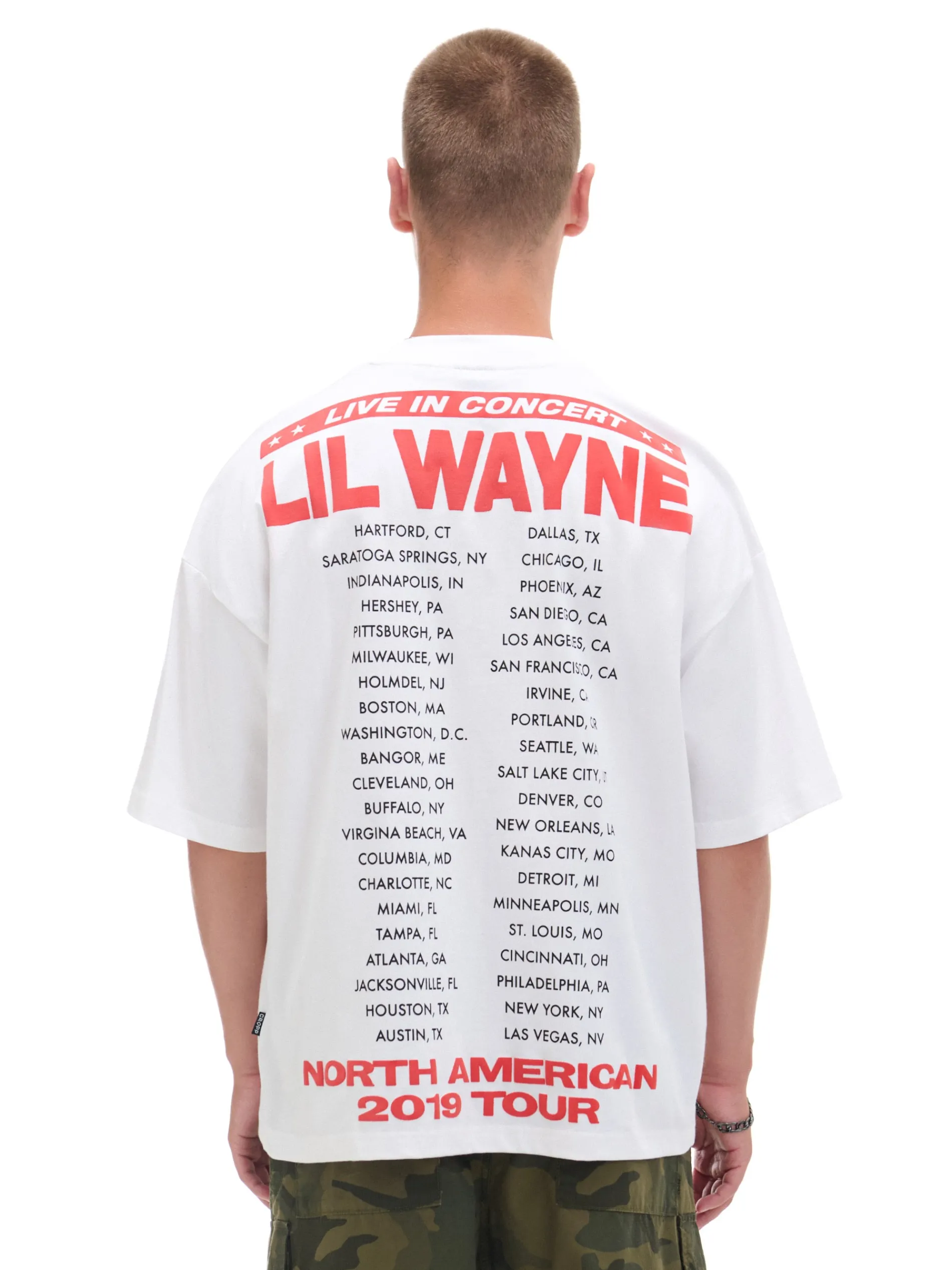 Cropp Koszulki*Koszulka Lil Wayne z trasą koncertową