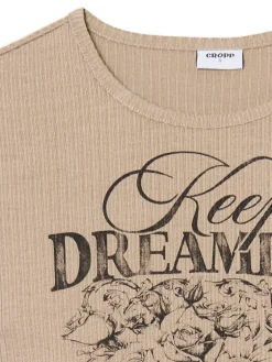 Cropp Koszulki, Topy*Koszulka longsleeve z marszczonym wykończeniem