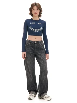 Cropp Koszulki, Topy*Koszulka longsleeve z uśmiechniętym nadrukiem