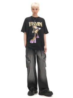 Cropp Koszulki, Topy*Koszulka oversize z nadrukiem Bratz