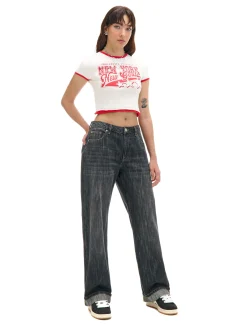 Cropp Koszulki, Topy*Koszulka z kontrastowym wykończeniem