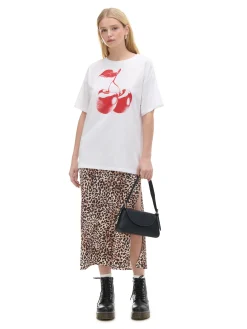 Cropp Koszulki, Topy*Koszulka z nadrukiem wiśni