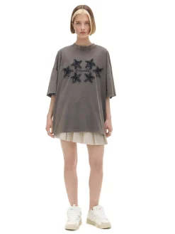 Cropp Koszulki, Topy*Koszulka z naszywkami w gwiazdki