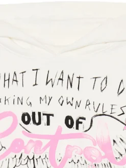 Cropp Unisex|Unisex*Kremowa bluza oversize z nadrukiem UNISEX