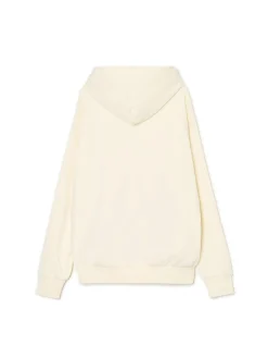 Cropp Bluzy*Kremowa bluza z kapturem i nadrukiem