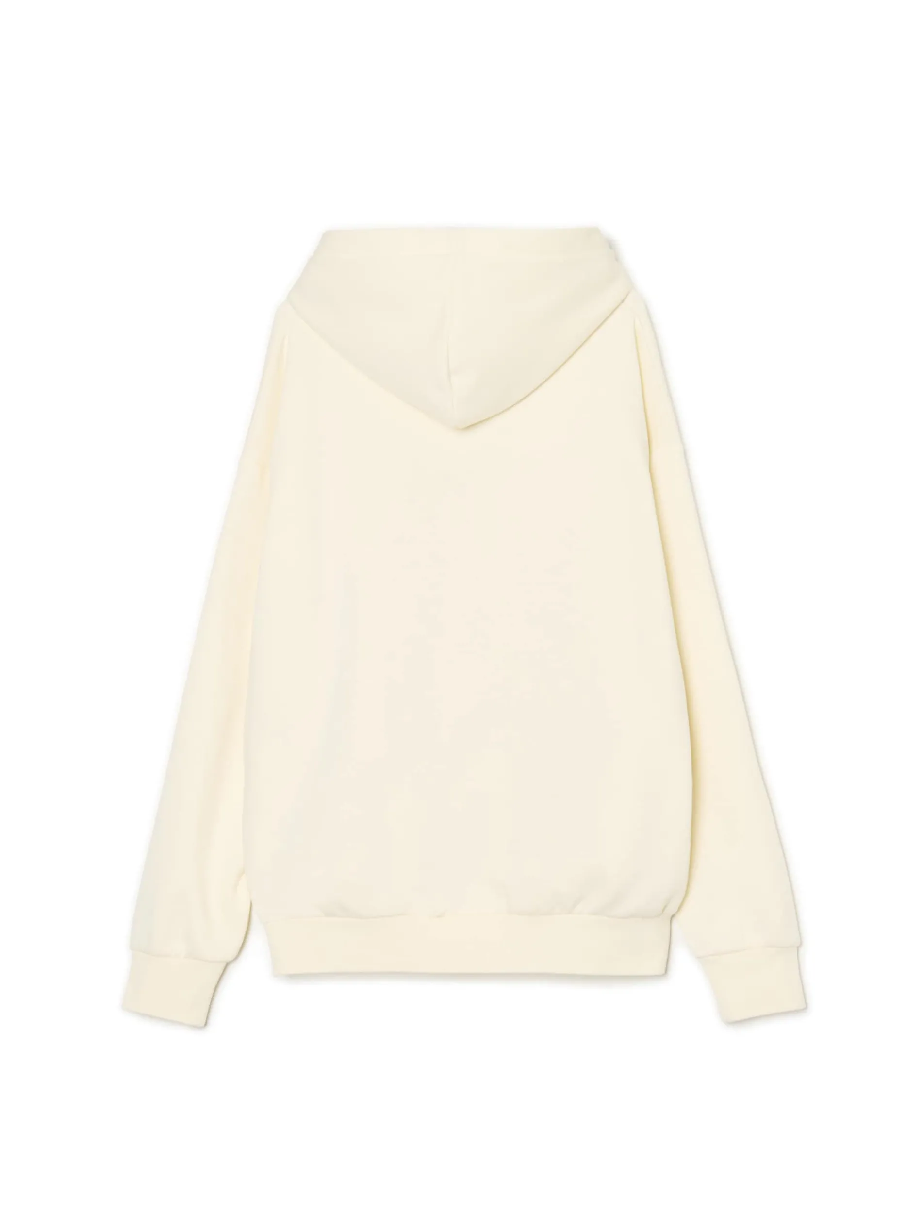 Cropp Bluzy*Kremowa bluza z kapturem i nadrukiem