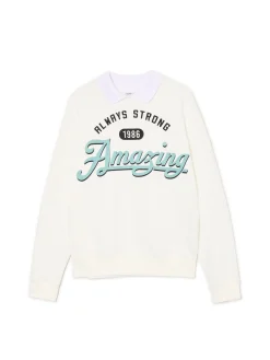 Cropp Bluzy*Kremowa bluza z kołnierzykiem