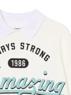 Cropp Bluzy*Kremowa bluza z kołnierzykiem