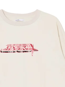 Cropp Koszule, Bluzki|Sety*Kremowa bluzka z nadrukiem i regulacją