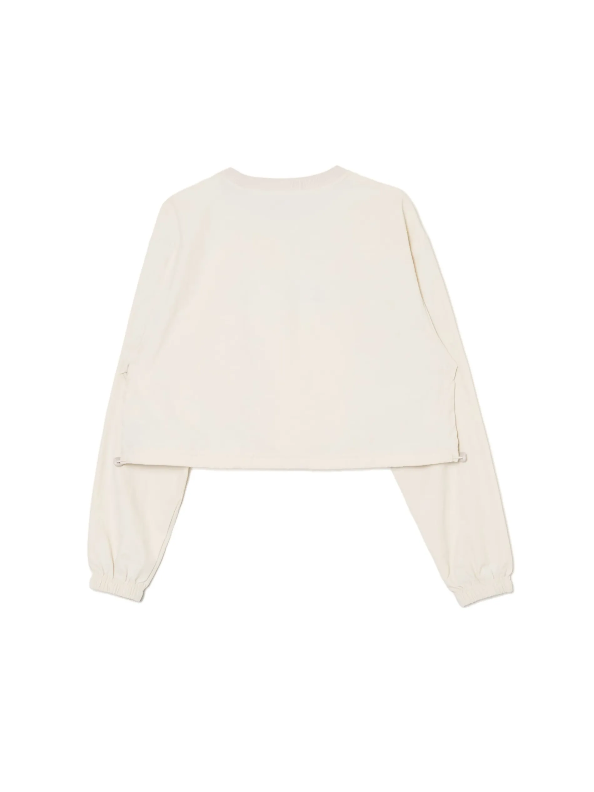 Cropp Koszule, Bluzki|Sety*Kremowa bluzka z nadrukiem i regulacją
