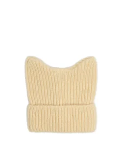 Cropp Czapki*Kremowa czapka z kocimi uszkami