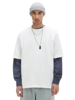 Cropp Koszulki*Kremowa gładka koszulka