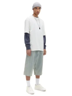 Cropp Koszulki*Kremowa gładka koszulka