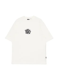 Cropp Koszulki*Kremowa koszulka z haftem