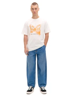 Cropp Koszulki*Kremowa koszulka z motylem